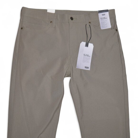Levi's 511 Men's Size 36x34 Slim Fit Tech Pants Performance Stretch Olive Green - Picture 7 of 15